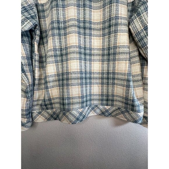 Boston Traders Tweed Shirt Jacket Sacket M Plaid Multi Western - Picture 8 of 16